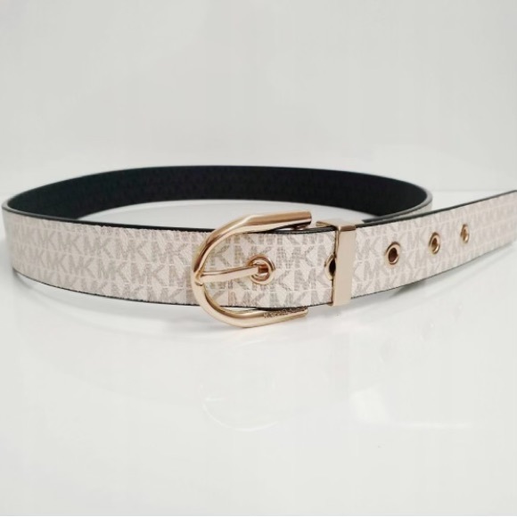 MK, Women’s Twist Reversible Gold Belt L